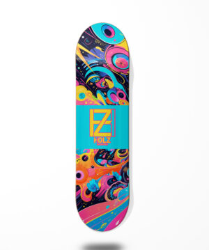 Holz skate deck - Vian Cyan